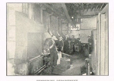 Schatt & Morgan tempering department in the early 20th century